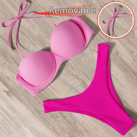 Women 2023 Leopard Brazilian Bikini Set