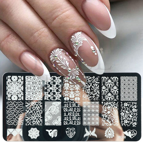 New Nail Charm Mold Stencil Tools