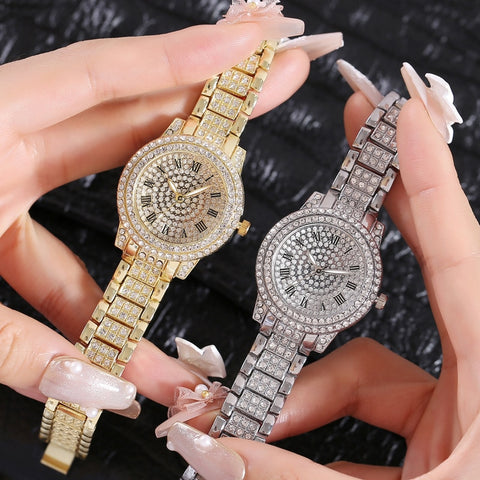 Women Luxury Diamond Steel Watches
