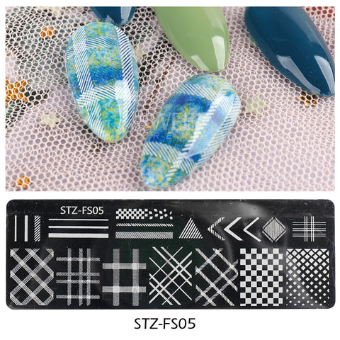 New Plam Tree Nail Stamping Plates