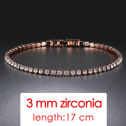 Women Fashion Small Cubic Zircon Crystal Bracelets