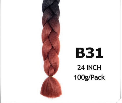 24 Inch Jumbo Braid Ombre Jumbo Hair Extension