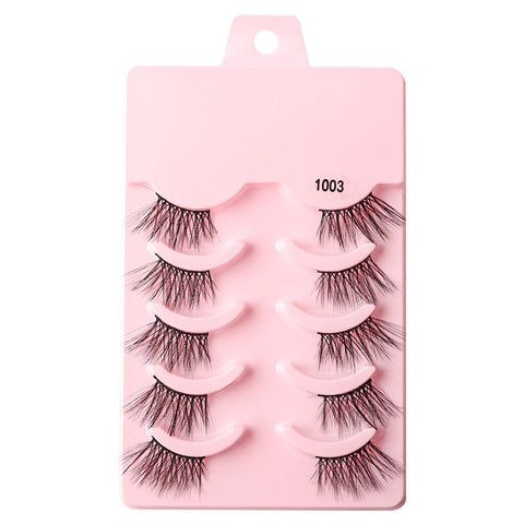 3/5 Pairs Faux Mink Lashes Reusable False Eyelashes