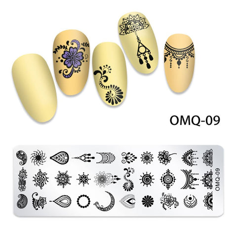 New Lace Flowers Nail Stamping Plates