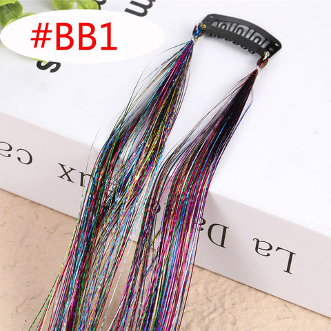 Rainbow Shiny Sparkle Hair Tinsel Kit