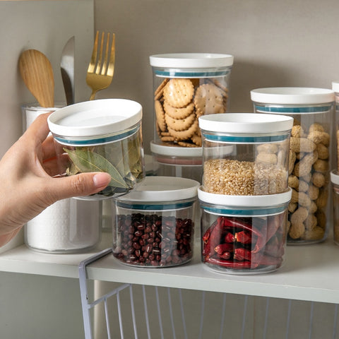 2 Different Color Sealed Ring Bottles Kitchen Storage Box
