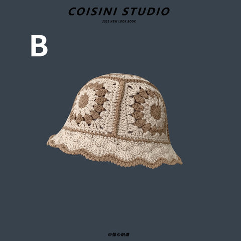 2023 Flower Crochet Bucket Hat