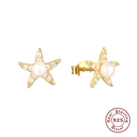 925 Sterling Silver Pearls Earrings