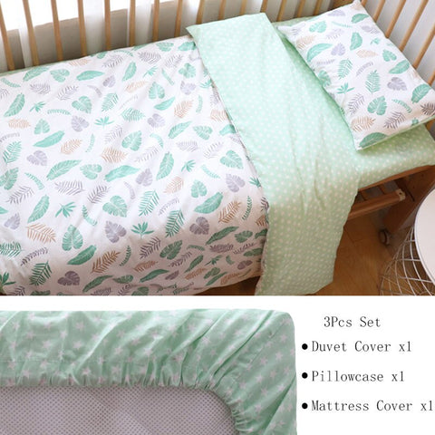 3 Pcs Baby Crib Bedding Set