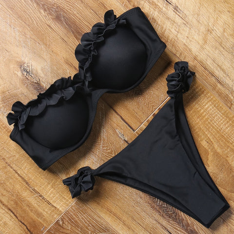 Women Bikini Brazilian Swimsuit Push-up Bra Bikini Set