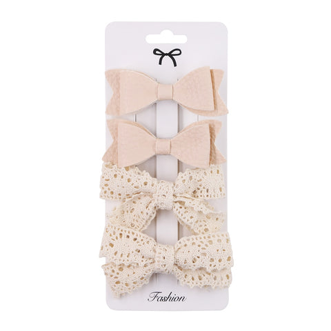 4Pcs/Set Baby Bows Hair Clips