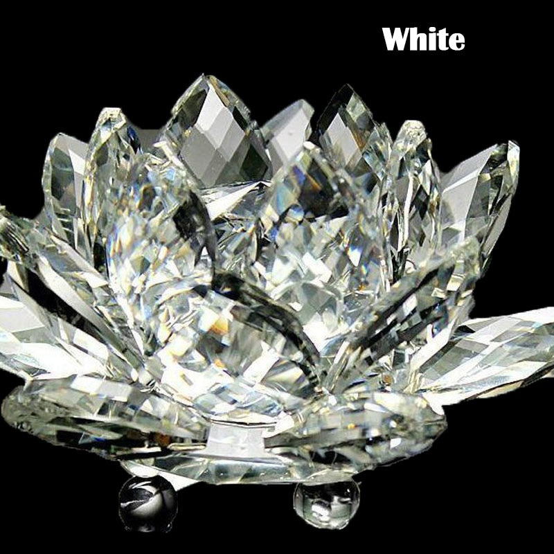 80Mm Quartz Crystals Lotus Flower