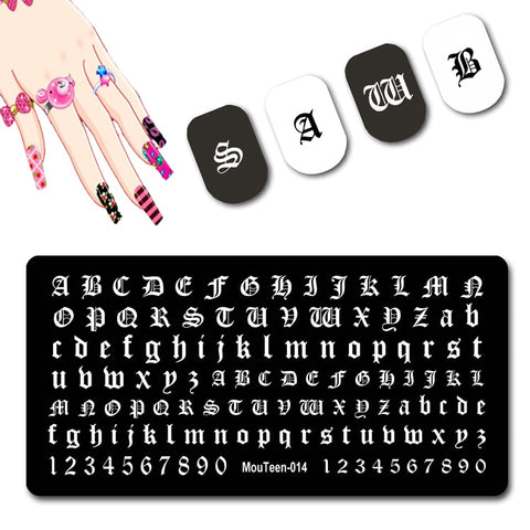 2022 New Pattern Nail Stamping Plates Graffiti Art