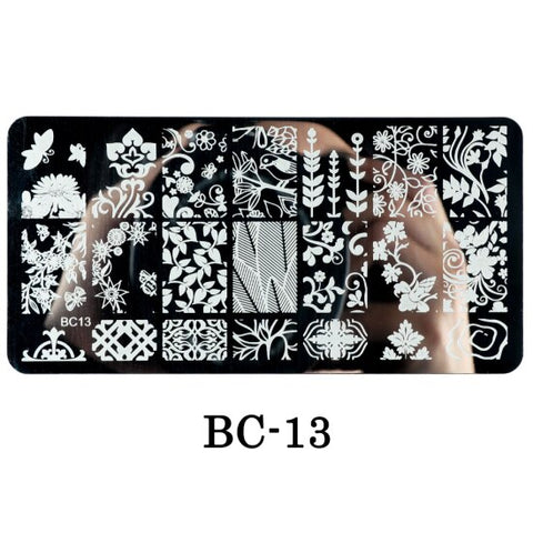 New Lace Flowers Nail Stamping Plates