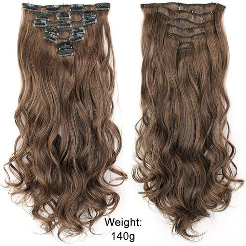New Long Straight Clip In Hairpiece Hair Extensions