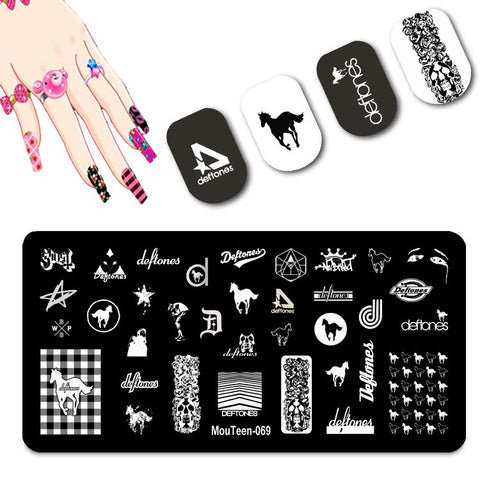 2022 New Pattern Nail Stamping Plates Graffiti Art