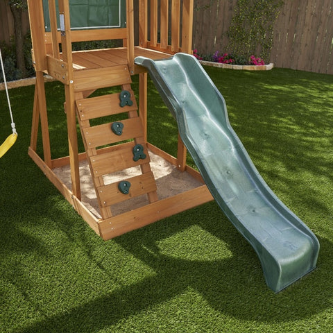 KidKraft Ainsley Fort Wooden Outdoor Playset/ Swing Set