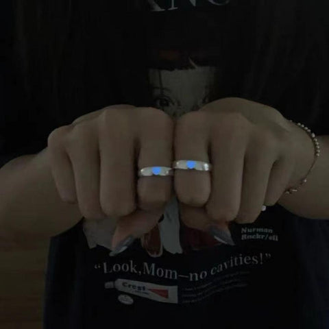 1/2 Pcs Couple Ring Fashion Women Men