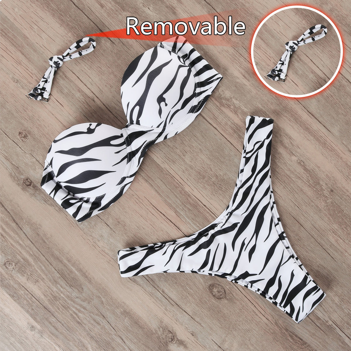 Women 2023 Leopard Brazilian Bikini Set