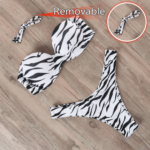 Women 2023 Leopard Brazilian Bikini Set