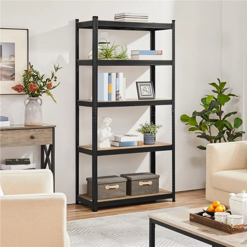 5 Shelf Heavy Duty Metal Adjustable Utility Storage Shelf