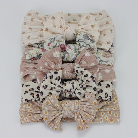 5pcs/Lot Cable Knit Bow Baby Headbands