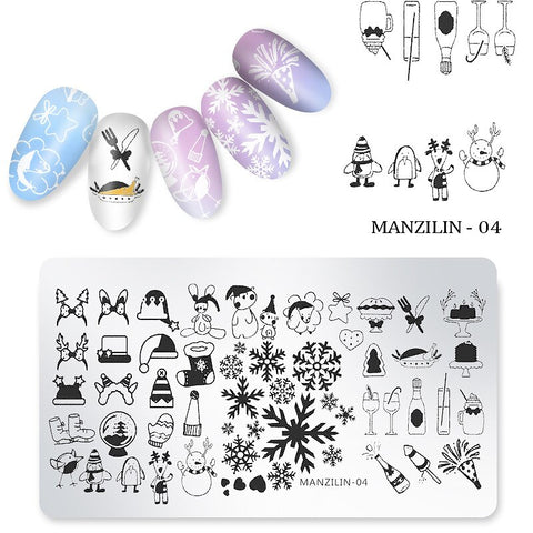 New Nails Art Stencil Stamp Tools