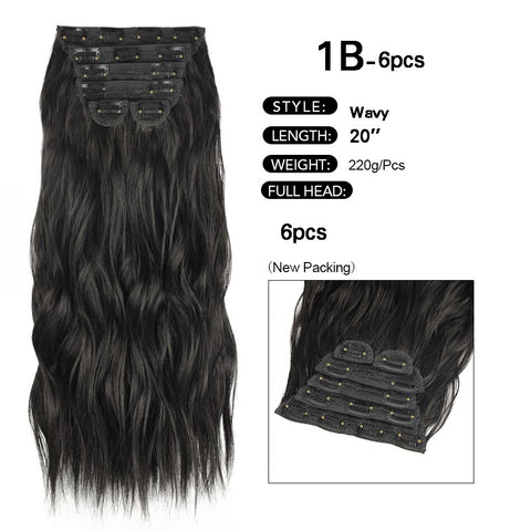 New Synthetic Curly Clip-In Hair Extensions