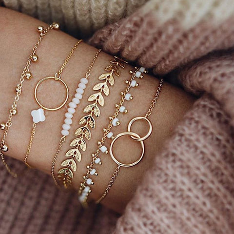 6pcs/sets Bohemian Beaded Bracelets