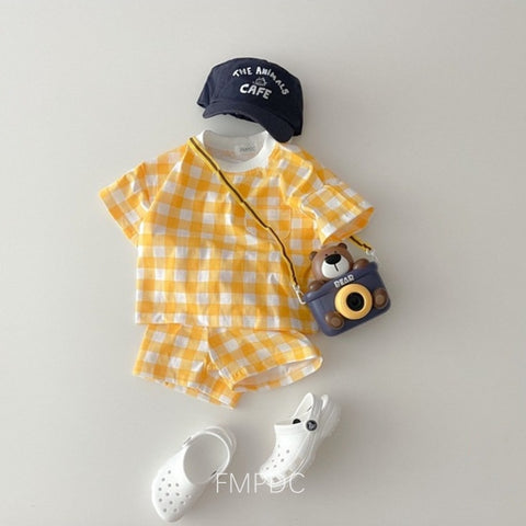 Baby O-neck Tees Heart Print Clothes