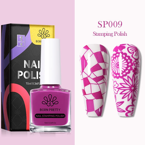 10ml 25 Colors Nail Stamping Polish