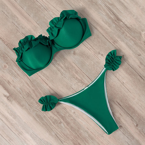 Women 2023 Leopard Brazilian Bikini Set