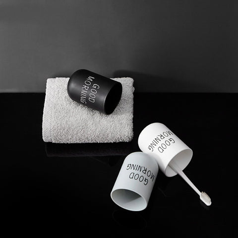 Good Morning Toothbrush Cup