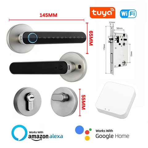 Tuya Biometric Fingerprint Smart Door Lock