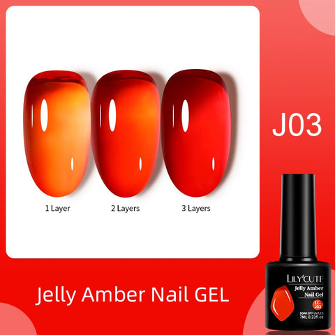 New Jelly Orange Gel Nail Polish