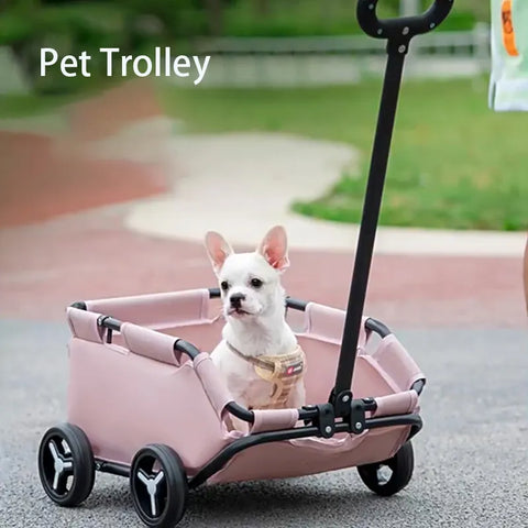 Lightweight Folding Pet Trolley Dog Car Pet Stroller