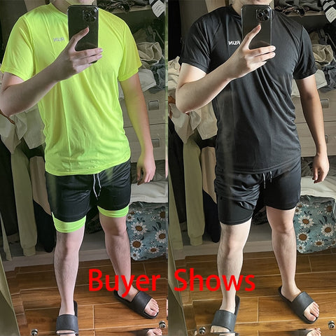 Men Sports Training Running Sets