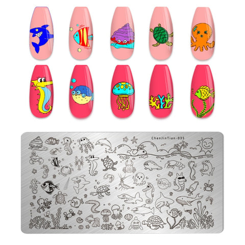 New Nails Art Stencil Stamp Tools