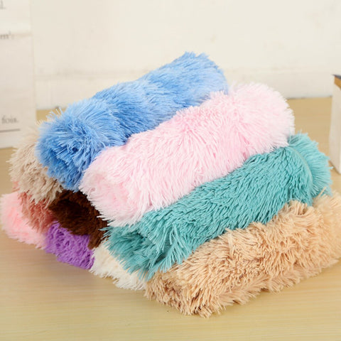 Dog Fluffy Fur Blanket Sleeping Mat