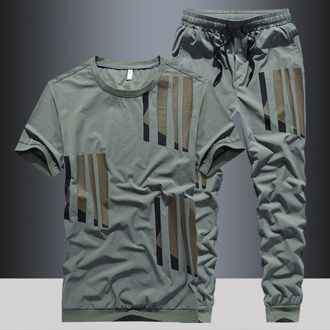 Men's Top Pants Sets Fashion 2 piece set