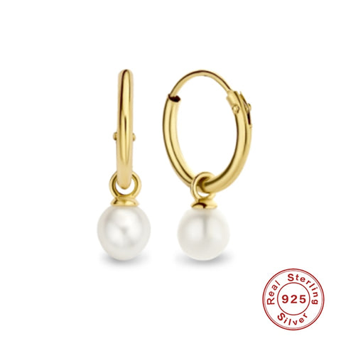 925 Sterling Silver Pearls Earrings