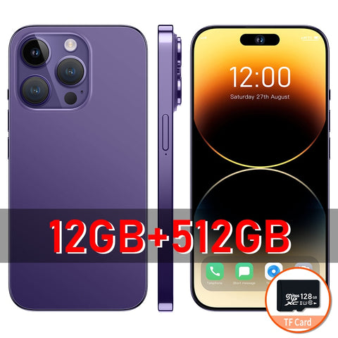 i14 Pro Max 5G Cellphones Full Screen 4G Smartphones