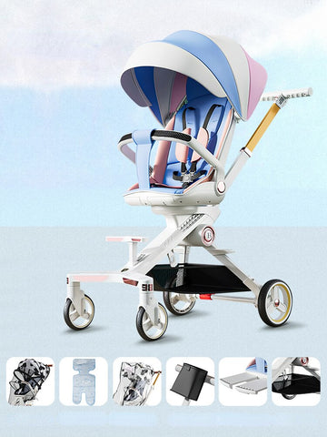 Baby Can Sit Lie Two-way Folding Stroller