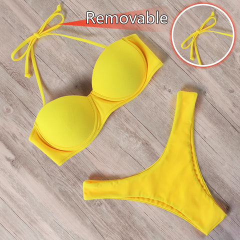 Women 2023 Leopard Brazilian Bikini Set