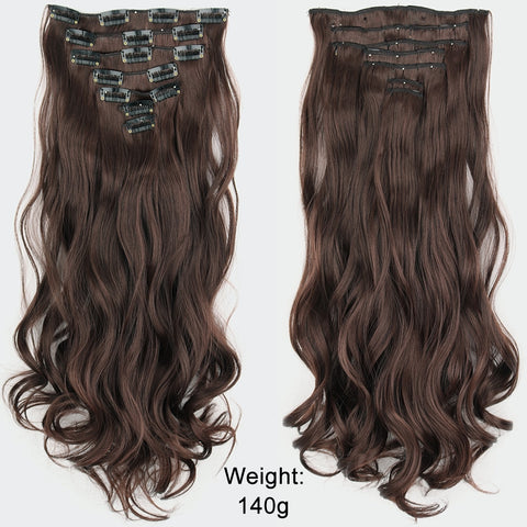 New Long Straight Clip In Hairpiece Hair Extensions