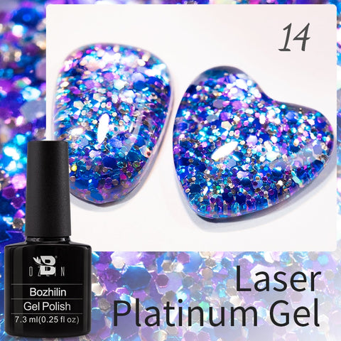 New Chameleon Flake Gel Nail Polish