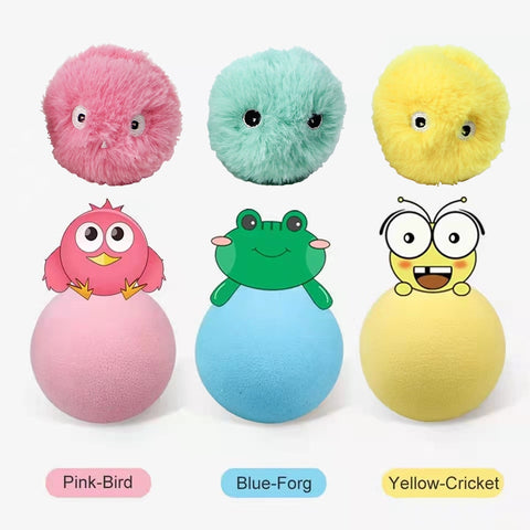 New Interactive Ball Plush Electric Catnip Training Toy
