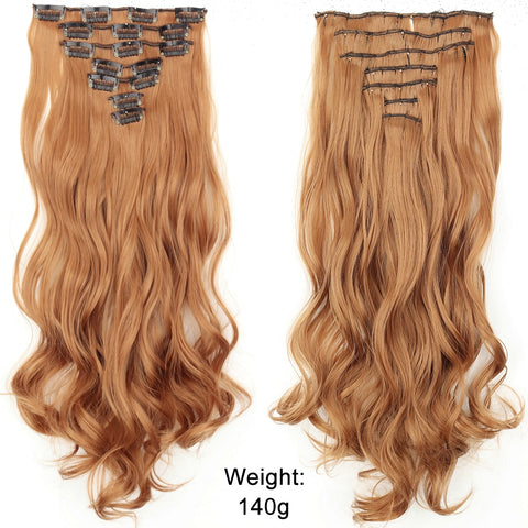 New Long Straight Clip In Hairpiece Hair Extensions