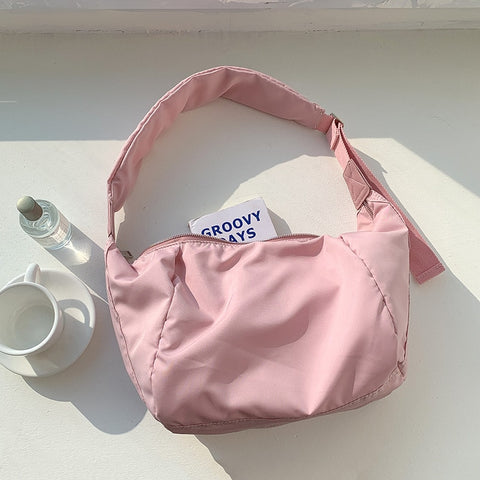 Women Large Capacity Casual Nylon Crossbody Bag