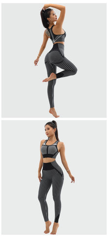 2PCS Women Seamless Yoga Set